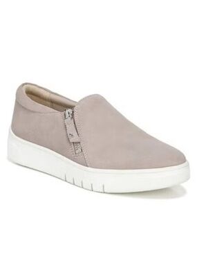 NEW Naturalizer Womens Hawthorn Leather Loafer Slip-On Sneakers 8M-Turtle Dove